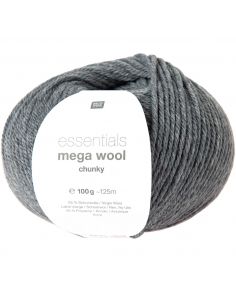 Pelote Essentials mega wool chunky gris