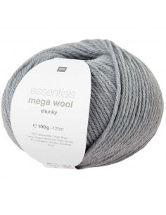 Pelote Essentials mega wool chunky gris clair