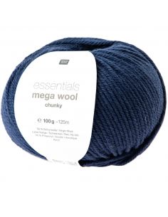 Pelote Essentials mega wool chunky bleu