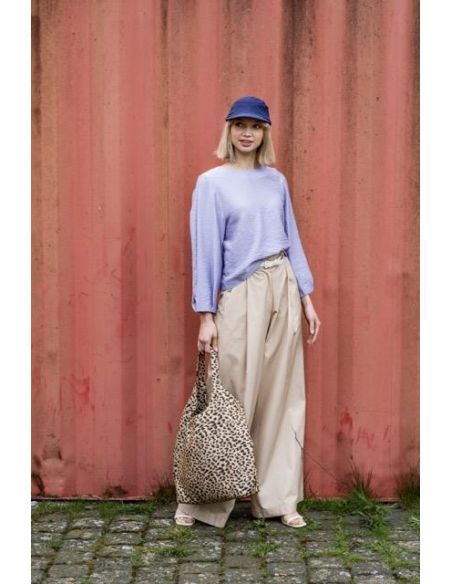 Tissu Fibre Mood woven jaquard stripes parme