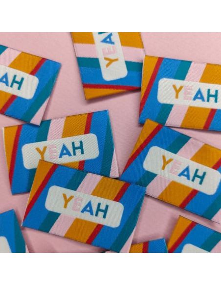 Etiquette à coudre Yeah