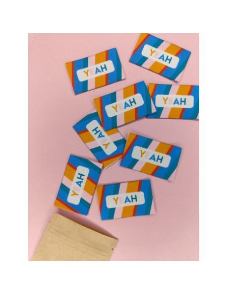 Etiquette à coudre Yeah