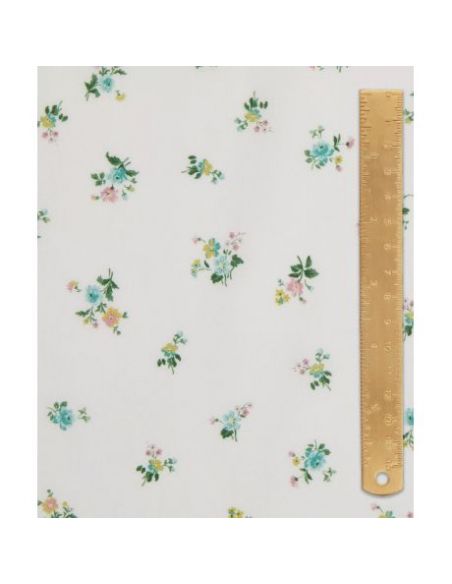 Tissu Liberty Bridgerton Tana Lawn Posy Corsage vert