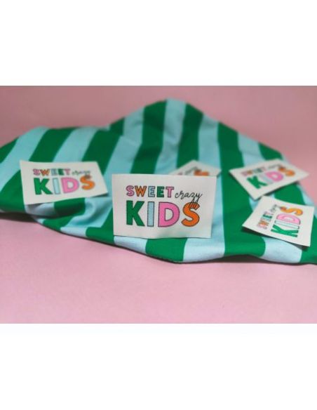 Etiquette à coudre Sweet crazy kids