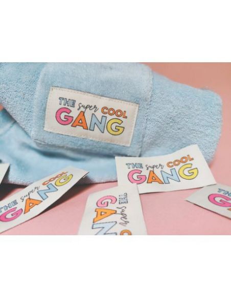 Etiquette à coudre The super cool gang