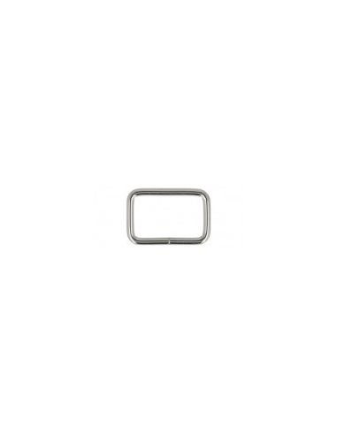 Paire de Passants en métal Argent 2,5cm