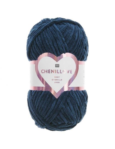 Pelote Creative chenillove bleu marine