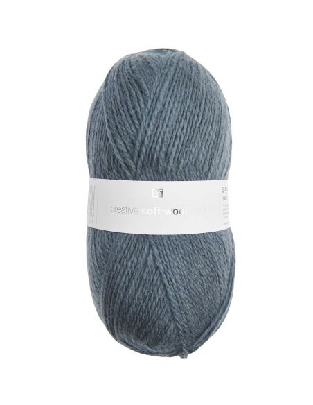 Pelote Creative soft wool aran bleu atlantique