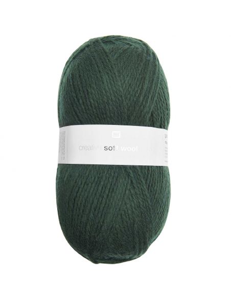 Pelote Creative soft wool aran vert sapin