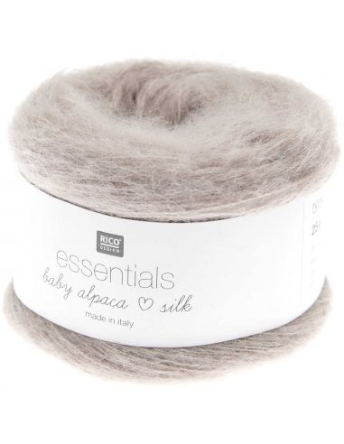 Pelote Essentials baby alpaca loves silk poussière