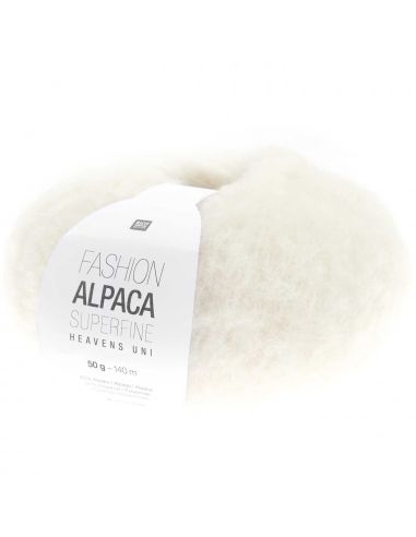 Pelote Fashion alpaca superfine heavens uni crème