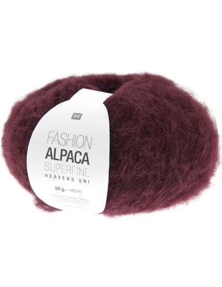 Pelote Fashion alpaca superfine heavens uni bordeaux