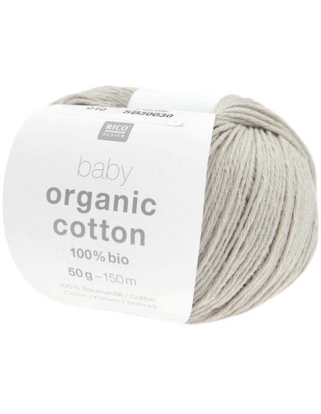 Pelote Rico baby organic cotton gris