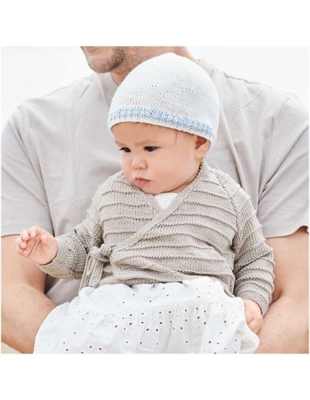 Pelote Rico baby organic cotton gris