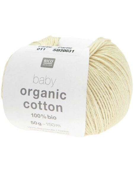 Pelote Rico baby organic cotton vanille