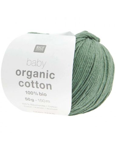 Pelote Rico baby organic cotton vert sapin