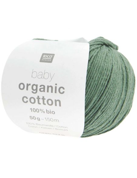 Pelote Rico baby organic cotton vert sapin