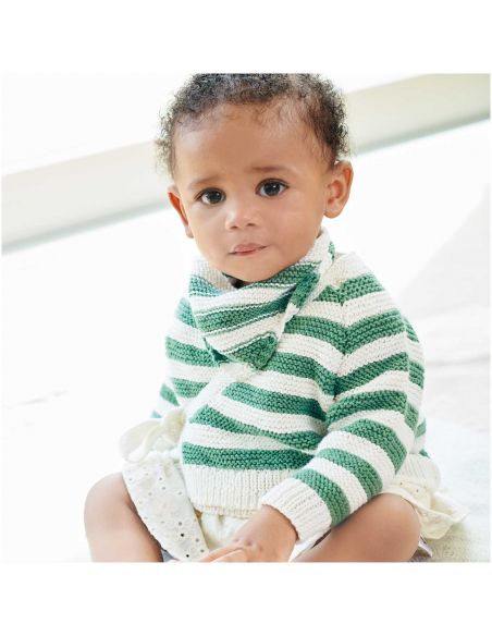 Pelote Rico baby organic cotton vert sapin