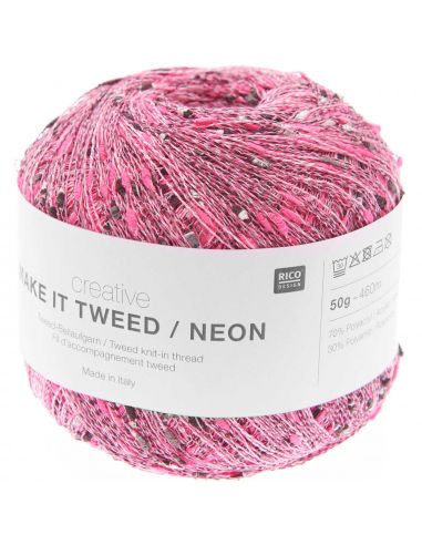 Pelote Creative make it Tweed néon rose
