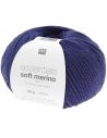 Pelote Essentials soft merino aran bleu violette