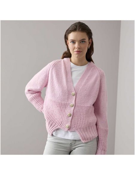 Pelote Essentials vegan cashmere aran rose
