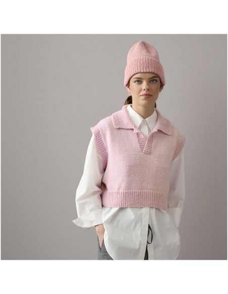 Pelote Essentials vegan cashmere aran rose