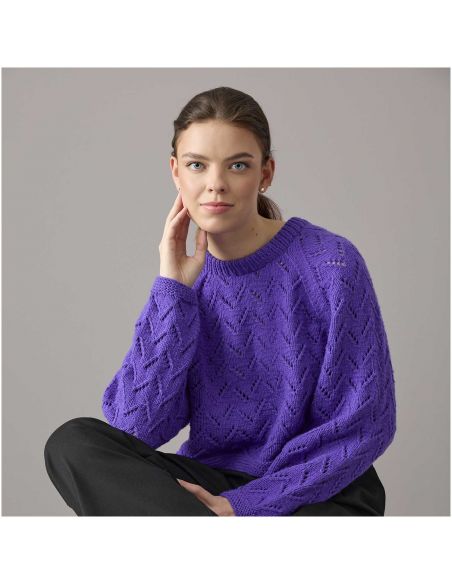 Pelote Essentials vegan cashmere aran violette