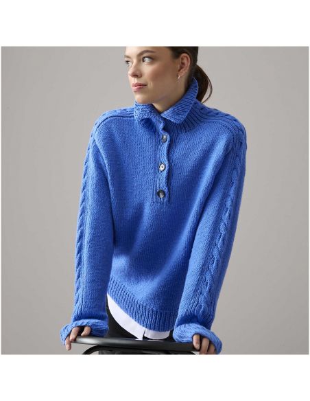Pelote Essentials vegan cashmere aran bleu