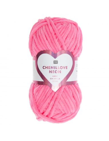 Pelote Creative chenillove neon rose