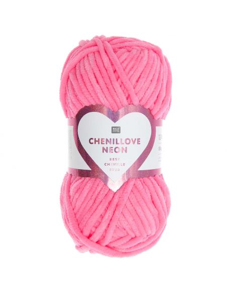 Pelote Creative chenillove neon rose