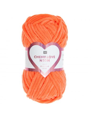 Pelote Creative chenillove neon orange