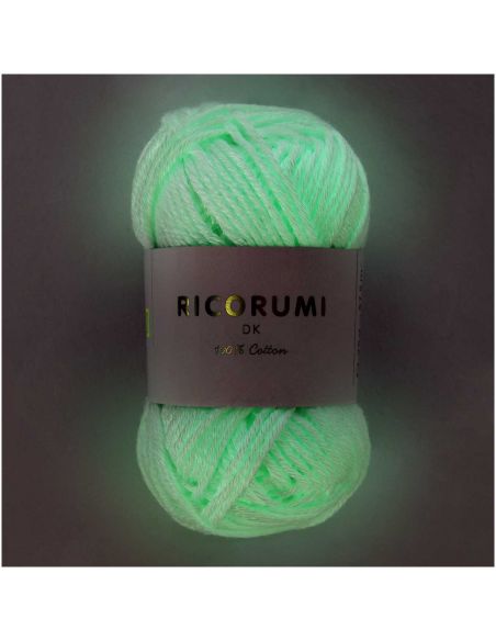 Pelote Creative Ricorumi glow in the dark blanc