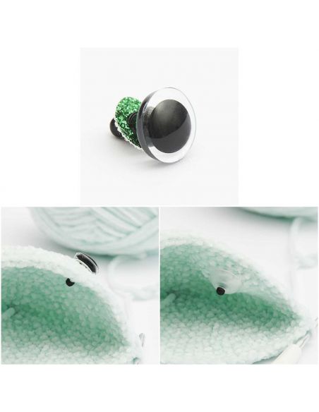 Paire d'yeux de sécurité 30mm avec 6 couleurs d'iris