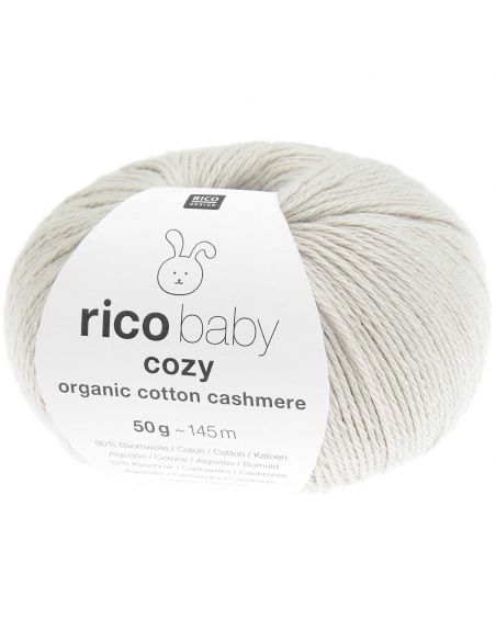 Pelote Rico baby cosy organic cotton cashmere taupe