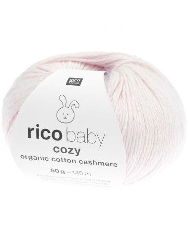 Pelote Rico baby cosy organic cotton cashmere rose