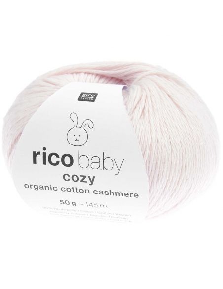 Pelote Rico baby cosy organic cotton cashmere rose