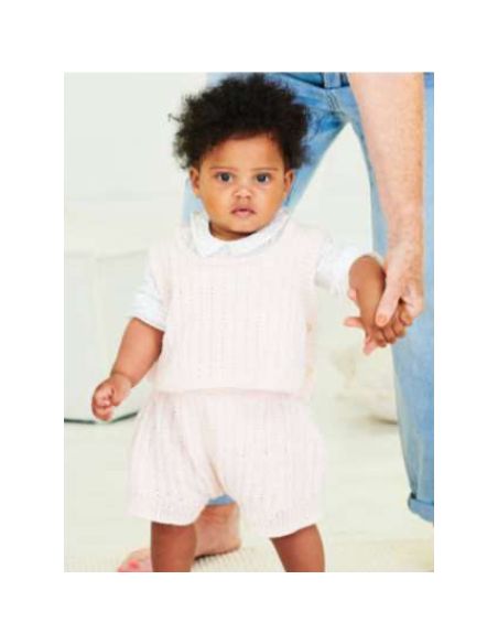 Pelote Rico baby cosy organic cotton cashmere rose