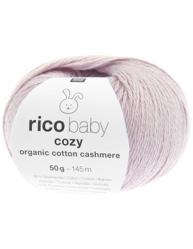 Pelote Rico baby cosy organic cotton cashmere lilas clair