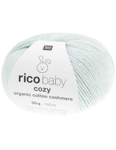 Pelote Rico baby cosy organic cotton cashmere bleu clair