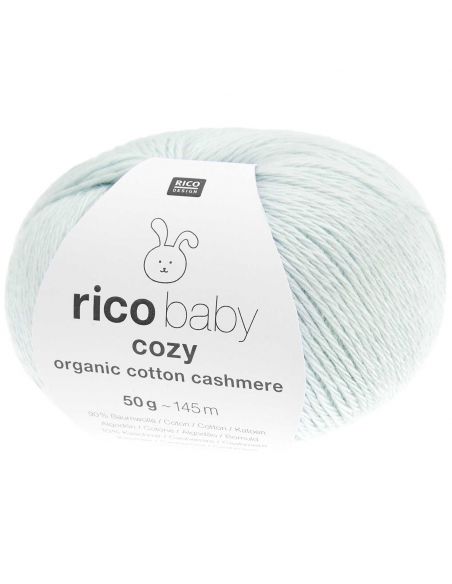 Pelote Rico baby cosy organic cotton cashmere bleu clair
