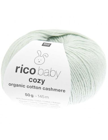 Pelote Rico baby cosy organic cotton cashmere menthe
