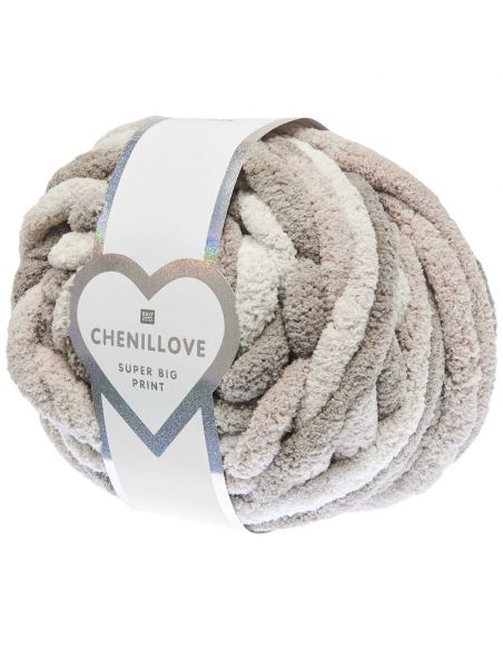 Pelote Creative chenillove super big print écru