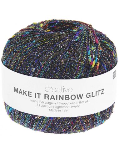 Pelote Creative make it Rainbow glitz noir