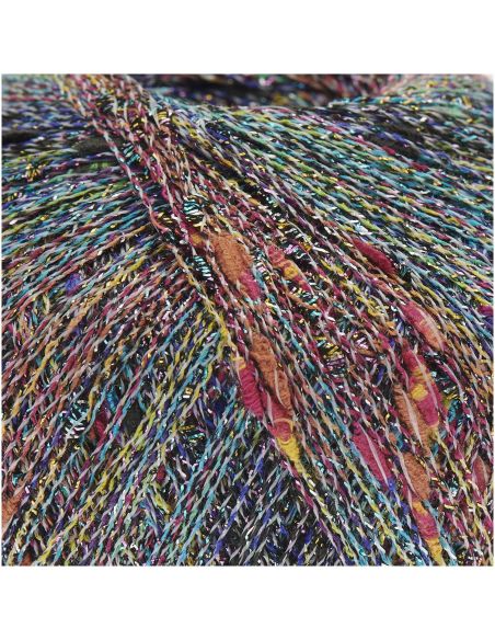 Pelote Creative make it Rainbow glitz blanc