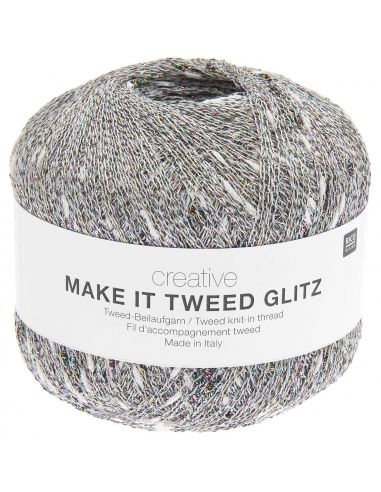Pelote Creative make it Tweed glitz écru