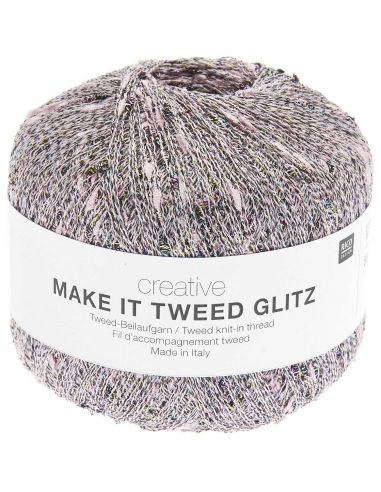 Pelote Creative make it Tweed glitz rose