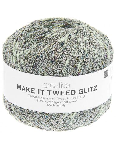 Pelote Creative make it Tweed glitz menthe