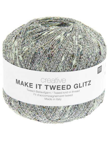 Pelote Creative make it Tweed glitz menthe