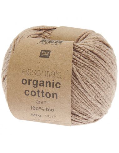Pelote Essentials organic cotton aran praliné