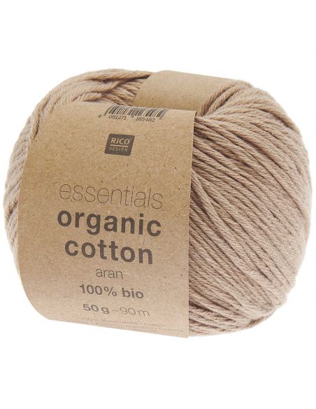 Pelote Essentials organic cotton aran praliné
